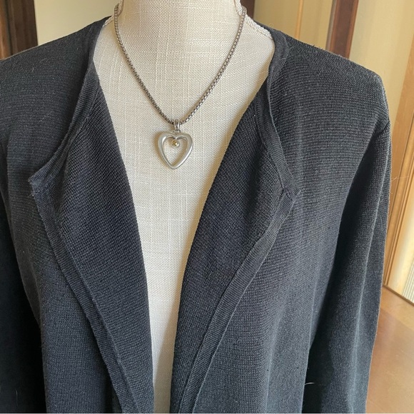 J. Crew Juliette Collarless Sweater Blazer in Black Linen Blend size S - Picture 11 of 11